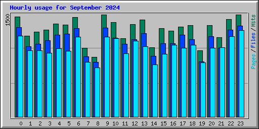 Hourly usage for September 2024