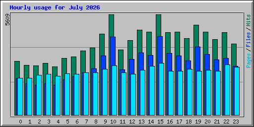 Hourly usage for July 2026